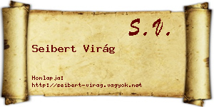 Seibert Virág névjegykártya